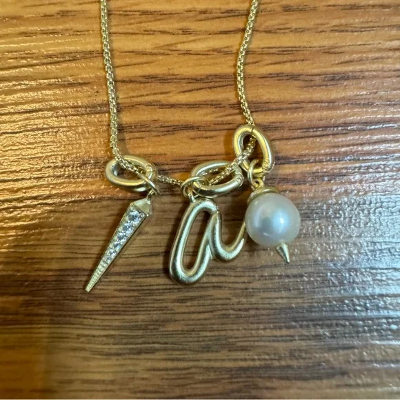 Kendra Scott Letter Charm necklace NWT - Picture 2 of 4